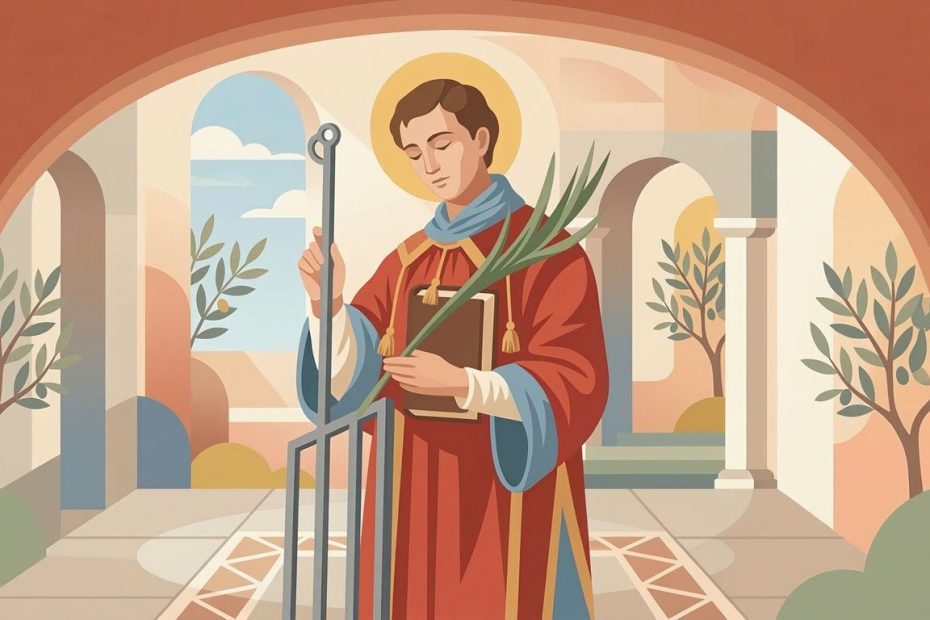Saint Laurent - Illustration prière catholique